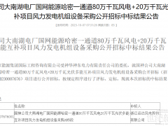 累計1322.8MW！國能多個風機采購項目開標！