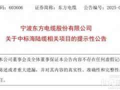 東方電纜中標南網海上風電柔直輸電工程